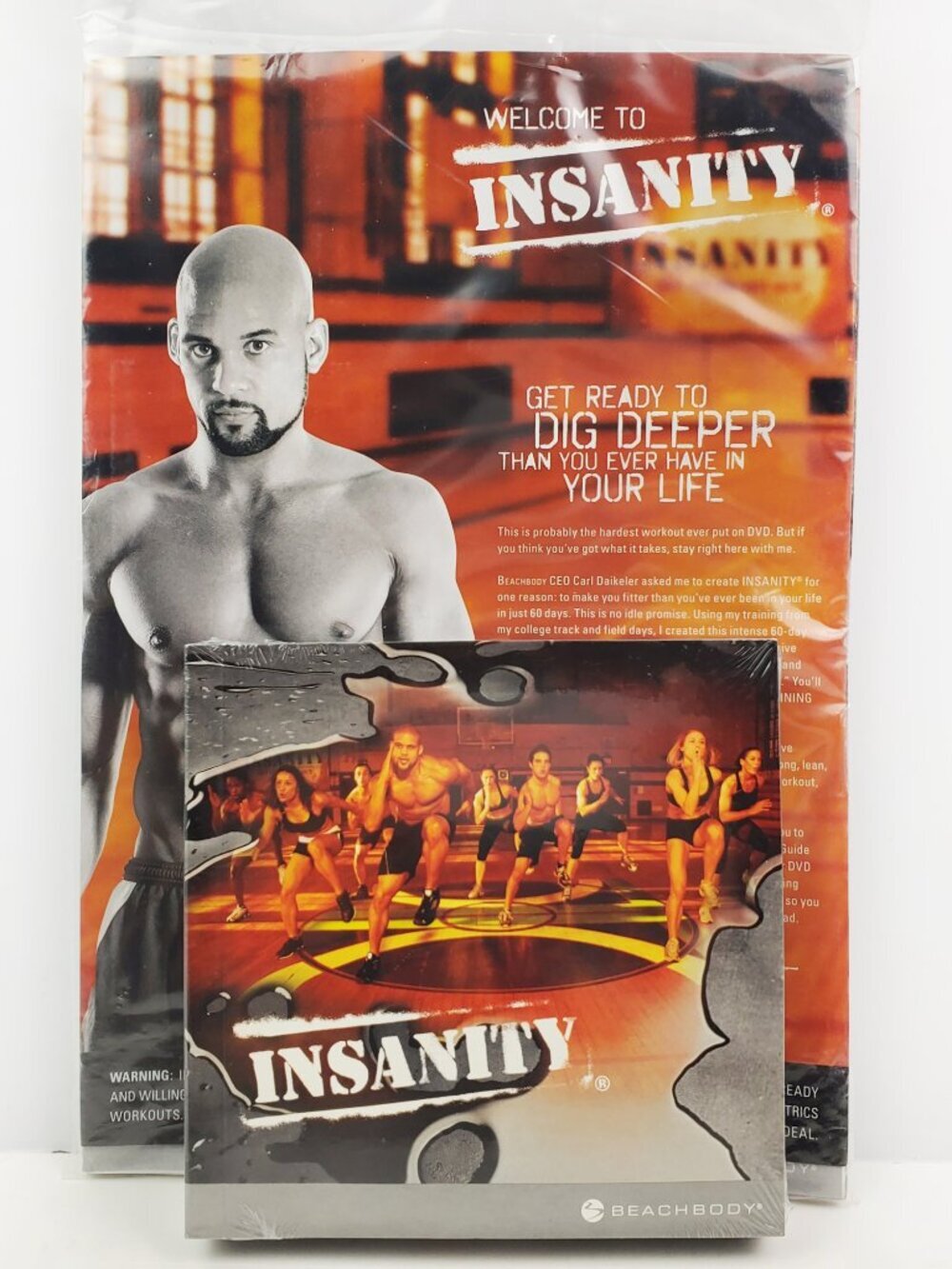 BeachBody Insanity Fitness Program DVDs Complete 10 Disc Set + Paperwork Sealed